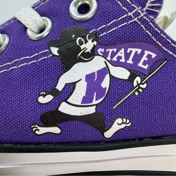 Converse Chuck Taylors Kansas State Wildcats Custom Shoes Women’s Size 8 - Picture 10 of 12